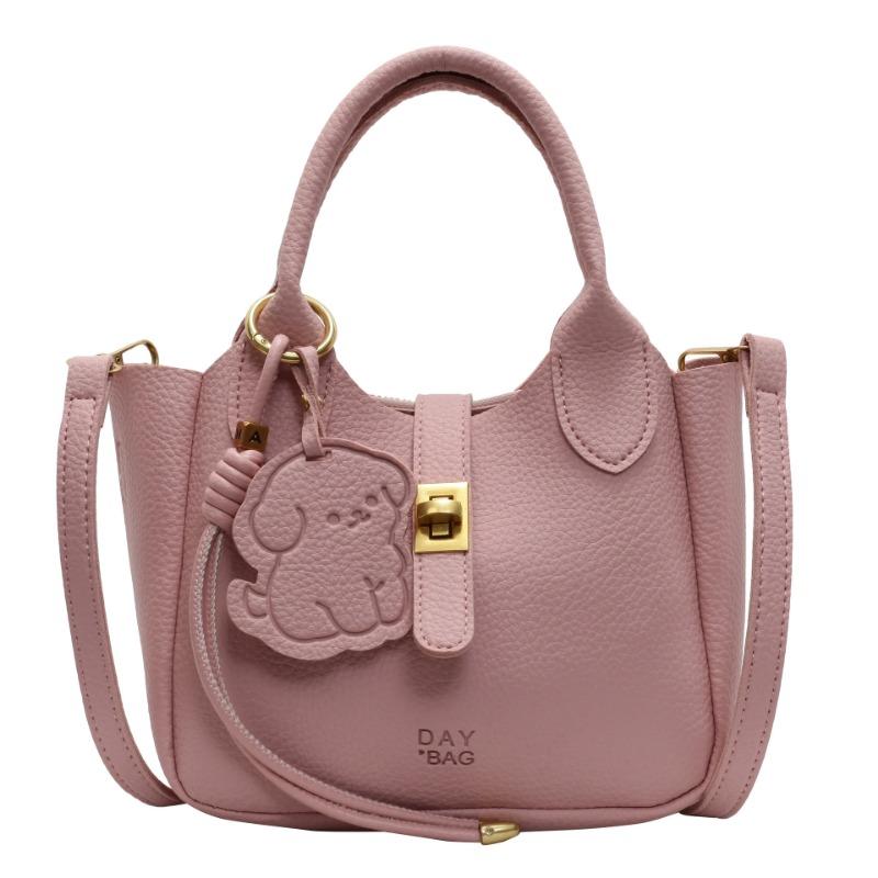 Stylish and simple solid color texture large capacity shoulder bag women's new portable messenger bag commuter bag