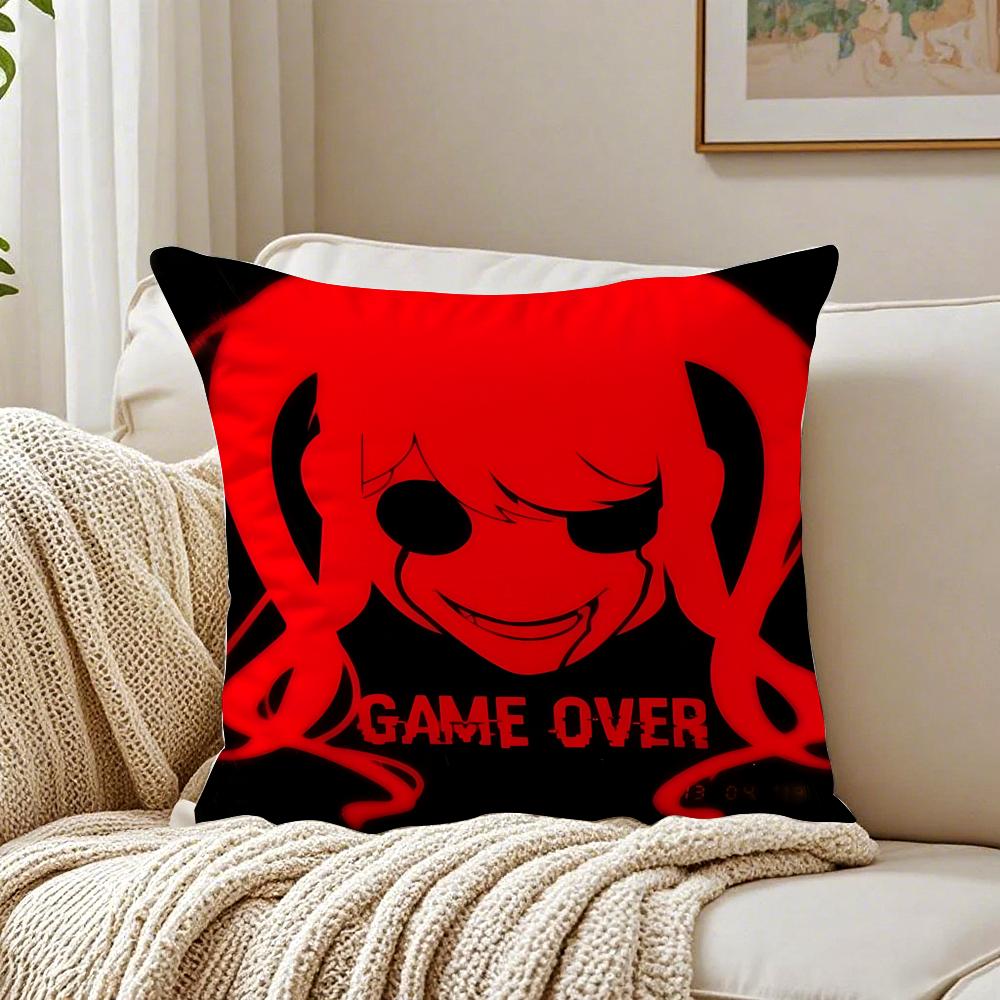 game dark YYandere SSimulator Cushion Cover Pillowcase Antidustmite living Room Sofa Decor Cushion Room