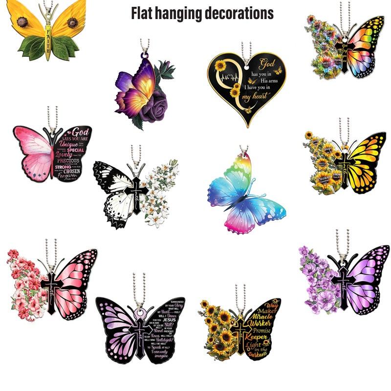 Cartoon Style Acrylic Car Interior Accessories Festive Hanging Decorations