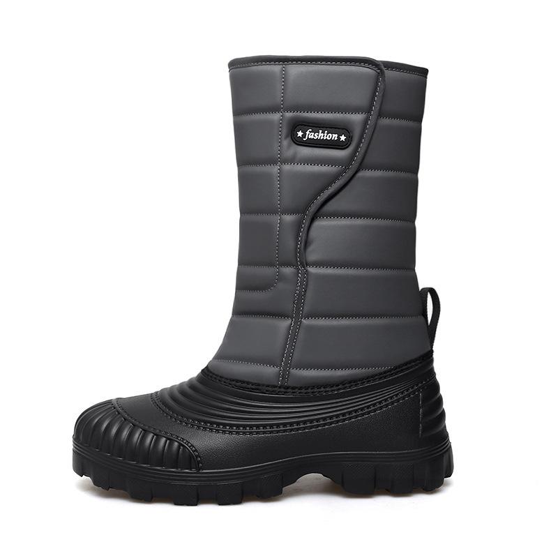 

Martin boots, men s platform non-slip trendy shoes, men s winter fleece warm high-top 45 сірий колір