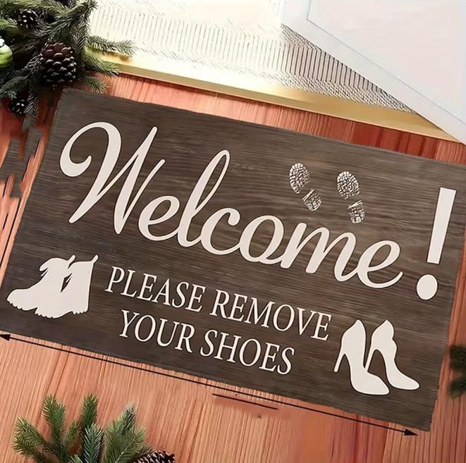 

Shoe Outdoor Door Mat Decorative Floor Mat Living Rooms Bedrooms Kitchens Dining Rooms Balconies Home Decoration Carpets 40cm x 60cm