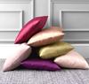 Imitated Silk Pillow Case 100% Satin Cushion Cover 50X50 Solid Pillowcase 60x60cm Home Decor for Sofa Chair 45x45 40X40 Smooth