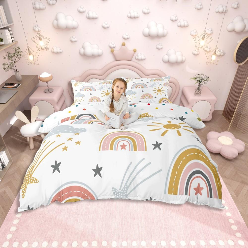 Comforter Homewish Kawaii Frog Prince For Teenleaf Plant Bedding Setcartoon Animal Theme Reversible Bed Set