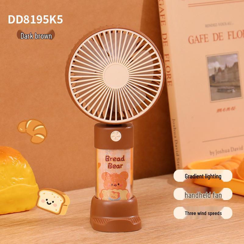 Portable USB Rechargeable Silent Phone Holder Fan