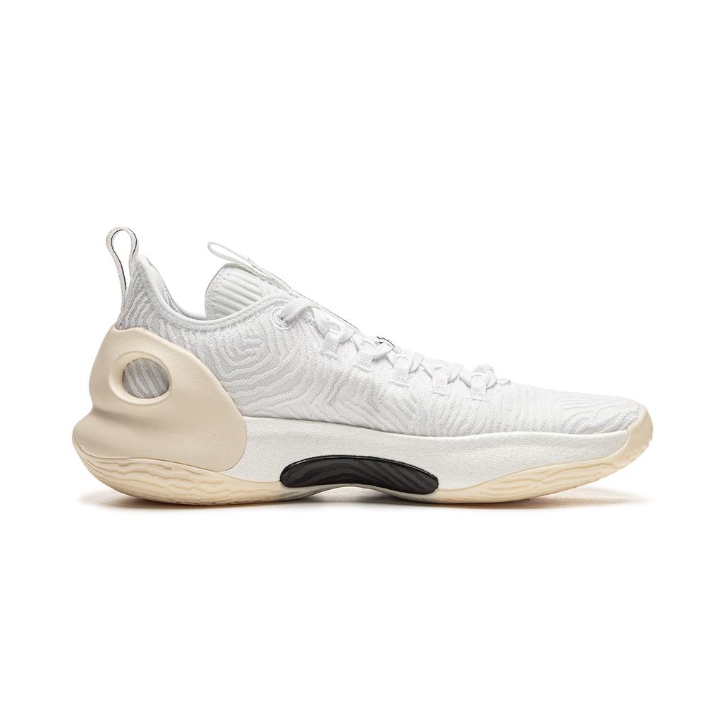 Li Ning Yushuai Ultra Low Slip Resistant Abrasion Resistant Low Top Basketball Shoes Men's White Black ABAU033-3
