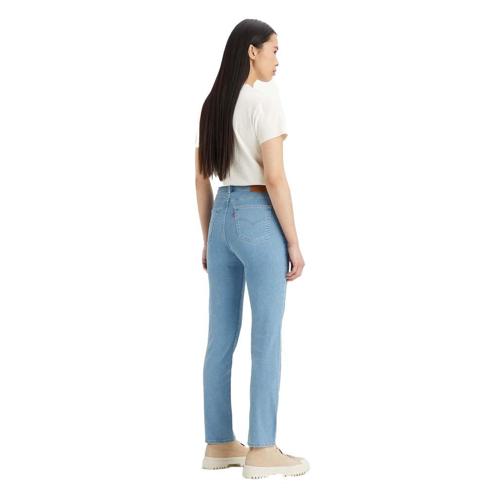Levis Womens/Ladies 724 Rio Fate Leather Patch Straight Leg High Rise Jeans