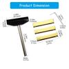 Professional Guitar Fret Press Tool with 3 Radians Inserts Alloy Texture for Precise Electric Bass Instrument Repair
