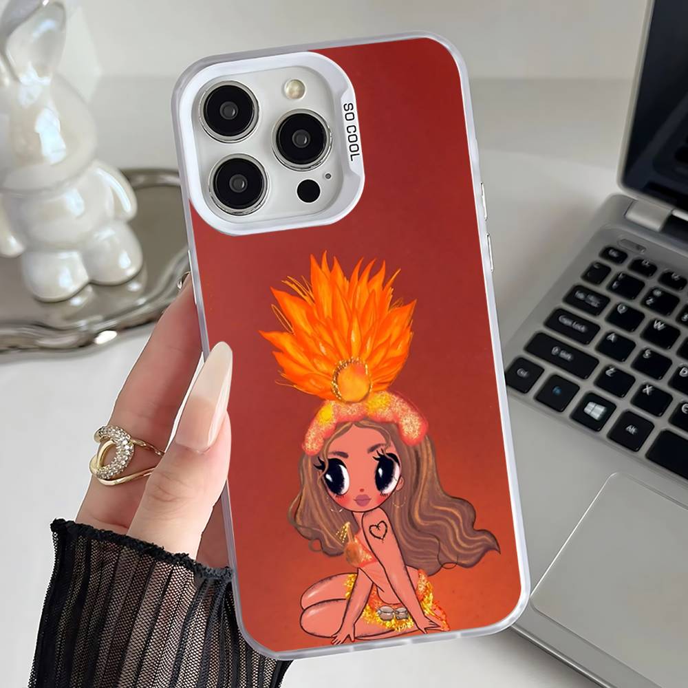 

K-Karol G Tropicoqueta Phone Case For iPhone 16,15,14,13,12,11,Mini,Pro,E,MAX White Candy Matte Shockproof Cover iPhone14