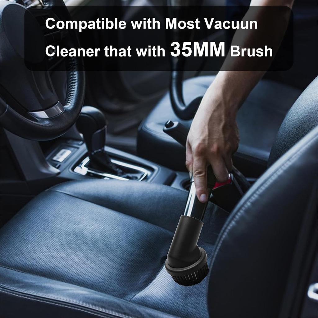 3 Pack Vacuum Accessory Set with Soft Hairs Brushes Fitting Vacuum Hose Accessory Plastic Furniture Cleaning Tool