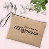 Best Godmother In World Print Cosmetic Bag Women Neceser Makeup Bag Linen Zipper Pouch Travel Toiletry Organizer Godmother Gifts