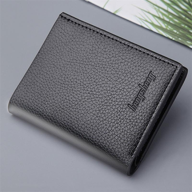 Portefeuille Court Vertical pour Homme Paquet Carte Bancaire Porte-monnaie Sac Porte-carte d'Identité Portefeuilles