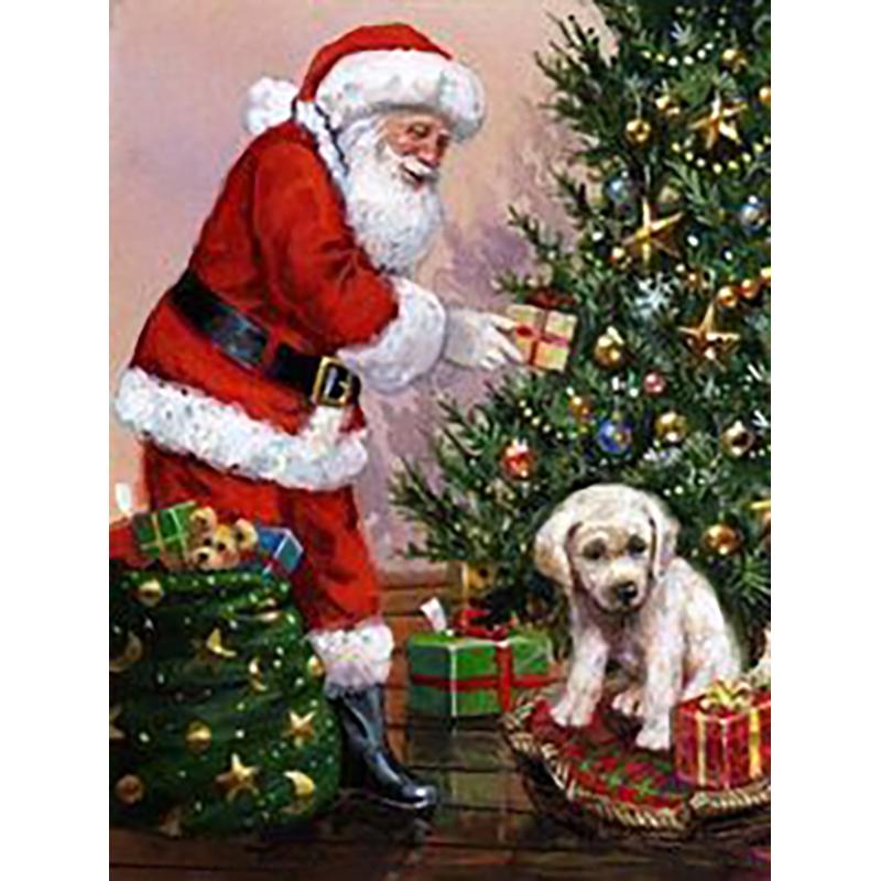 DIY Santa Claus 5D Diamond Painting Full Round Drill Cartoon Resin Wall Art Embroidery Craft Home Decor Handmade Christmas Gift