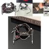 Dark Aesthetic Unisex Leather Bracelet With Intricate Alloy Plating Gothic Style
