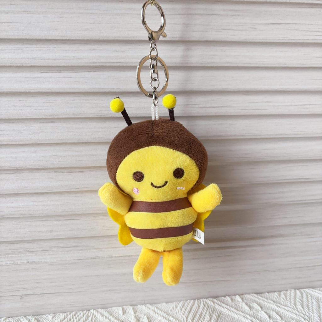 Adorable Bee Plush Keychain Pendant Doll
