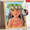 Disney Pearl Painting Moana Handmade DIY Pearl Gemstone Painting Pictures Crafts Special Shape Home Wall Decoration