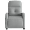 Vidaxl Rozkładany Fotel Masujący, Elektryczny, Jasnoszary, Tkanina