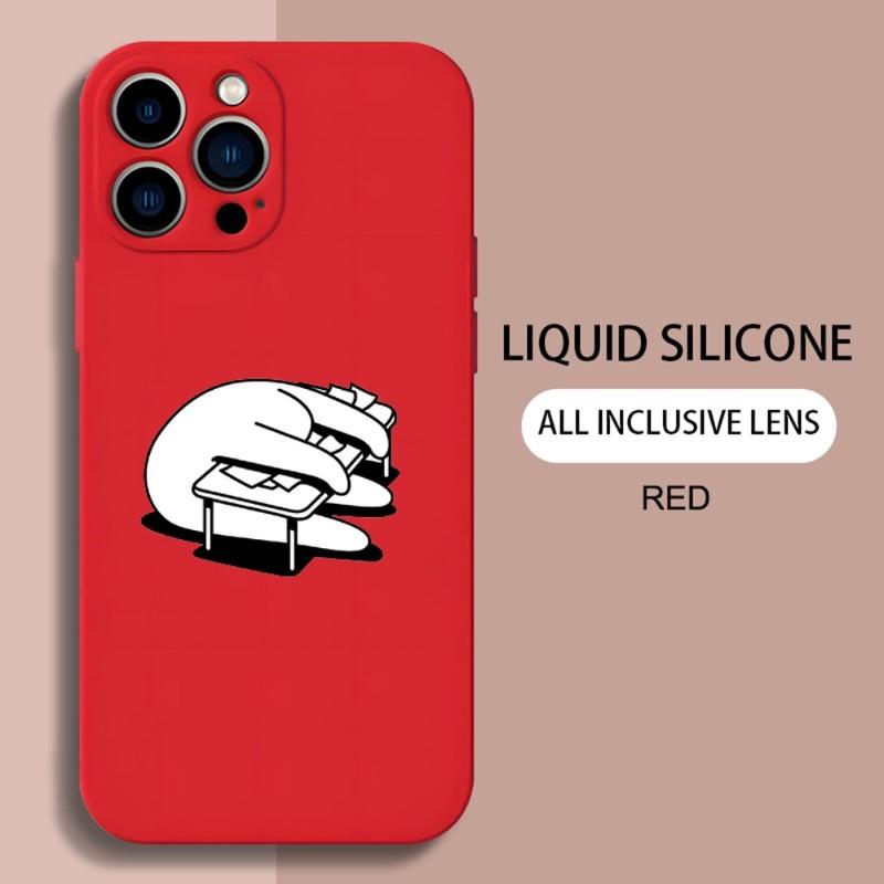 Minimalist Style Hand Drawn Phone Case For IPhone 14 13 11 12 Pro MAX Mini 6 7 8 Plus X XR XS MAX SE 2020 5 Silicone TPU Cover