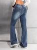 Teen Girls' Fashion 3D Bow Flare Jeans