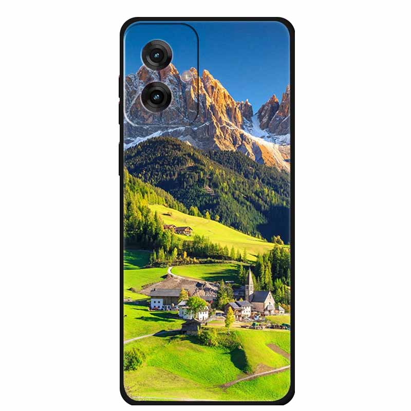 Etui do Motorola Moto G55 5G Luksusowe Miękkie Silikonowe TPU Tylna Osłona Etui na Telefon dla MotoG55 Ochronne Odporne na Wstrząsy Kolorowe Fundas