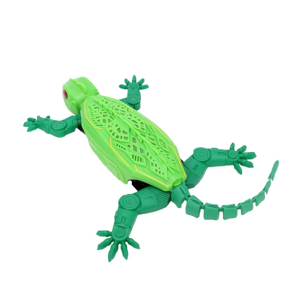Remote Control Gecko, 2.4GHz RC Wall Crawler with LED Lights, Rechargeable Multi Mode Climbing Animal Green