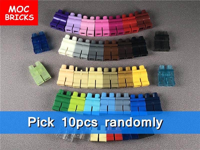 Non Toxique 10 Pièces/Lot Briques Moc Pantalon Robe Jambes Courtes Impression Corps Usure Compatible Avec D'autres Assemblages Particules Jouets Cadeaux
