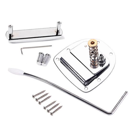 Conjunto de Ponte Tremolo de Metal para Acessórios de Reposição de Guitarra Mustang Jazzmaster
