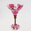 Hand-Painted High-Stem Margarita Glass for Cocktails