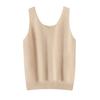Women's Reversible 100% Cashmere Sleeveless Knit Pullover Vest