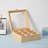 Dustproof Jewelry Organizer Wooden Tea Box Holder Tea Bag Storage Boxes  Kitchen Bar