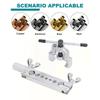 Metric/Inch Copper Tube Expander 45 Degree Silver Tubing Pipe Expander Press Type Multifunction Copper Pipe Reamer