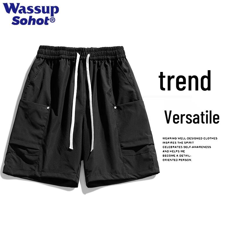 Wassup Sohot Men's Lightweight Summer Cargo Shorts