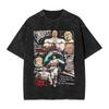 Conquest invincible fumetto Maglietta Lavata Uomo Y2K Basica Cotone Magliette Estiva Girocollo Hip Hop T-shirt Abbigliamento Largo Oversize