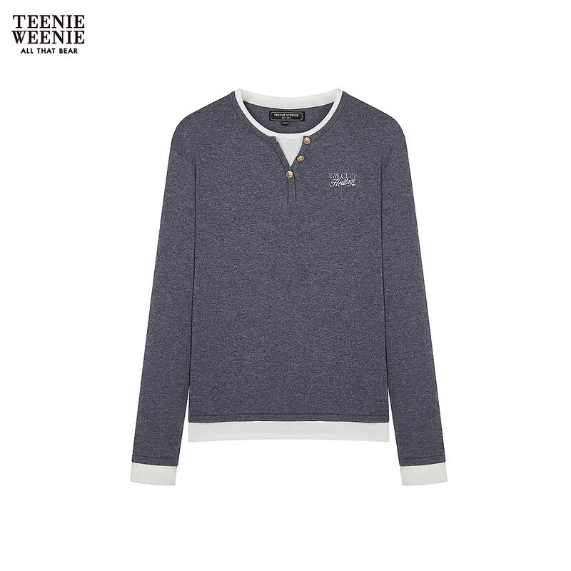 Teenie Weenie Bear Women's Faux Two-Piece Knit Sweater