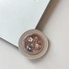 Korean Style Rhinestone Gemstone Phone Holder - Magnetic Round Finger Ring