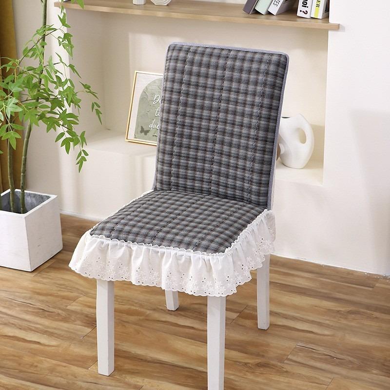 One-piece Dining Table and Chairs Cover Dining Chair Mats Chair Cover Set Household Cushions Elastic Stool Cover Four Season Universal Chair Cushion