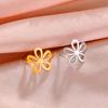 Xiaomi Skyrim Stainless Steel Flower Ring Women Gold Color Aesthetic Bohemian Ring Wedding Engagement Jewelry Gift Wholesale
