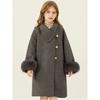 Girls' Fashionable Wool Coat for Fall/Winter: Children's Thick, Loose-Fitting, Mid-Length Wool Coat