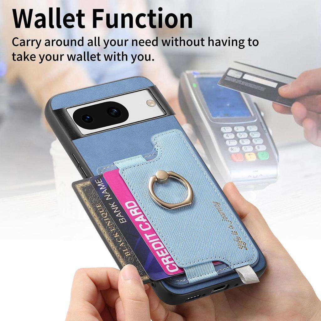 Google Pixel 10 Pro Case with Magnetic Ring & Card Holder, Compatible with Pixel 9A