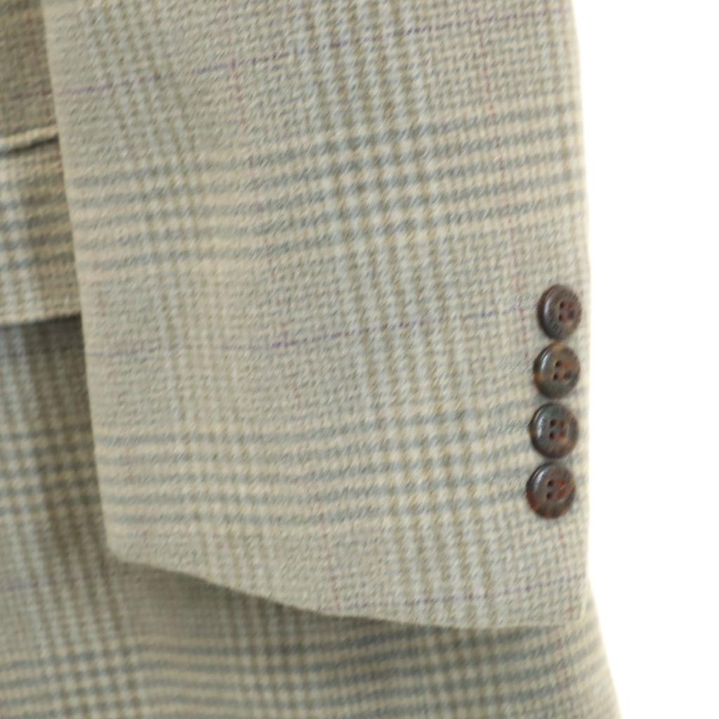 GIVENCHY 90s Cashmere Blend Old Check Pattern tailored jacket gray Men's Used