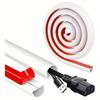 1PC 118.11in Self-adhesive Trunking Cable Management Versatile Cable Management Wear-resistant DesignDimensions Cable Organizer