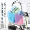 1Pcs Stainless Steel Faucet Caddy Rust Proof Easy Installation Perfect For Kitchen Sink Sponge Scrubber Organizer