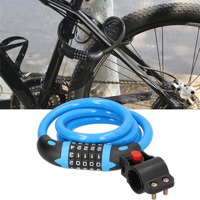 Password Lock 5Digit   Combination Lock Bike Security Antitheft   Lock(Blue )