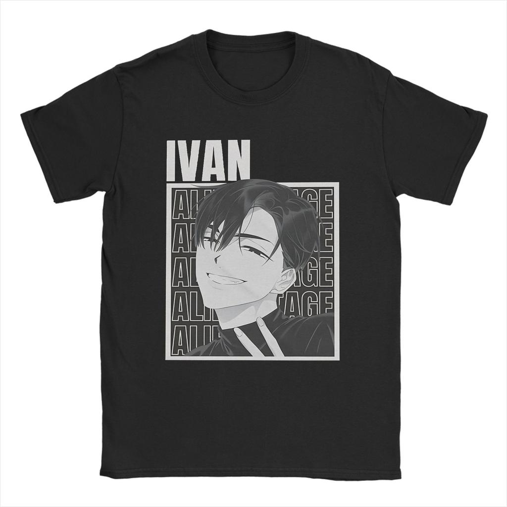 Humorvolle Ivan Alien Bühne Anime T-Shirts Für Unisex Unisex O-Ausschnitt Baumwoll-T-Shirt Kurzarm-Tees Übergröße Oberteile