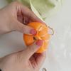 Soft and fluffy dumplings & tangerine keychain (options 3-4)