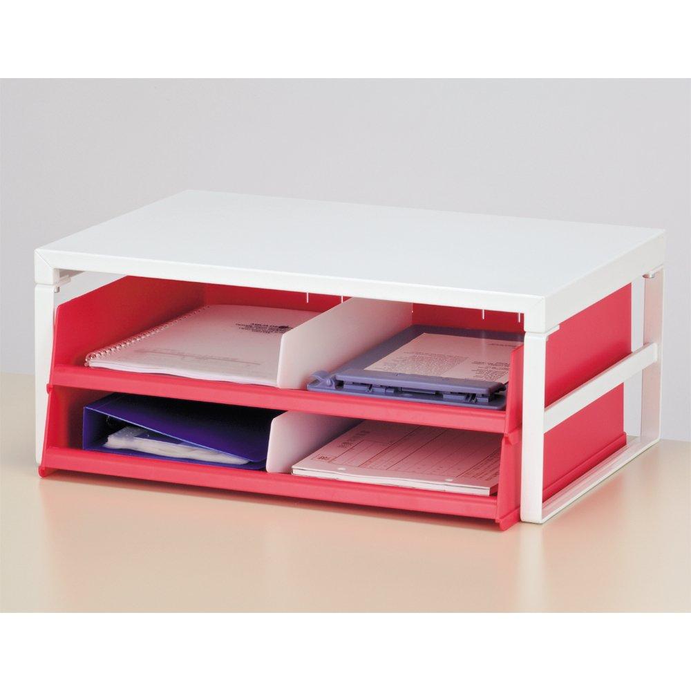 LIHIT LAB Free Size Letter Tray TEFFA A4 Milky White A7312-1