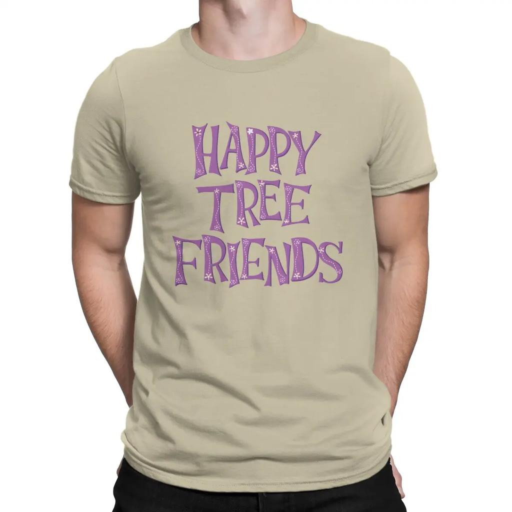 T-Shirts Sign Funny Cotton Tees Short Sleeve Happy Tree Friends T Shirt Round Neck Clothing Gift Idea Unisex