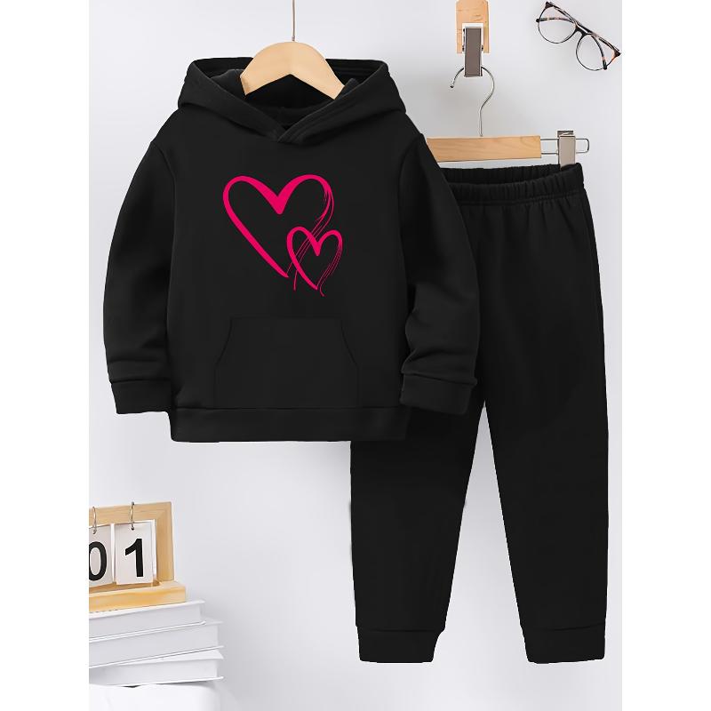 

Women s 2 Piece Polyester Casual Outfit Sweatshirt and Stretch Knit Pants Comfortable Lounge Wear L чорний