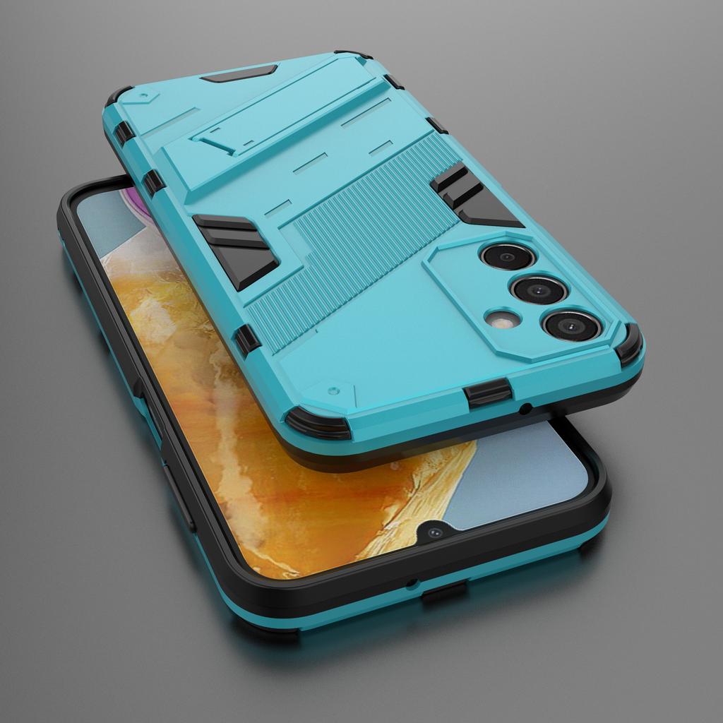 For Samsung Galaxy M15 5G Case Kickstand Anti-Scratch PC+TPU Armour Phone Cover