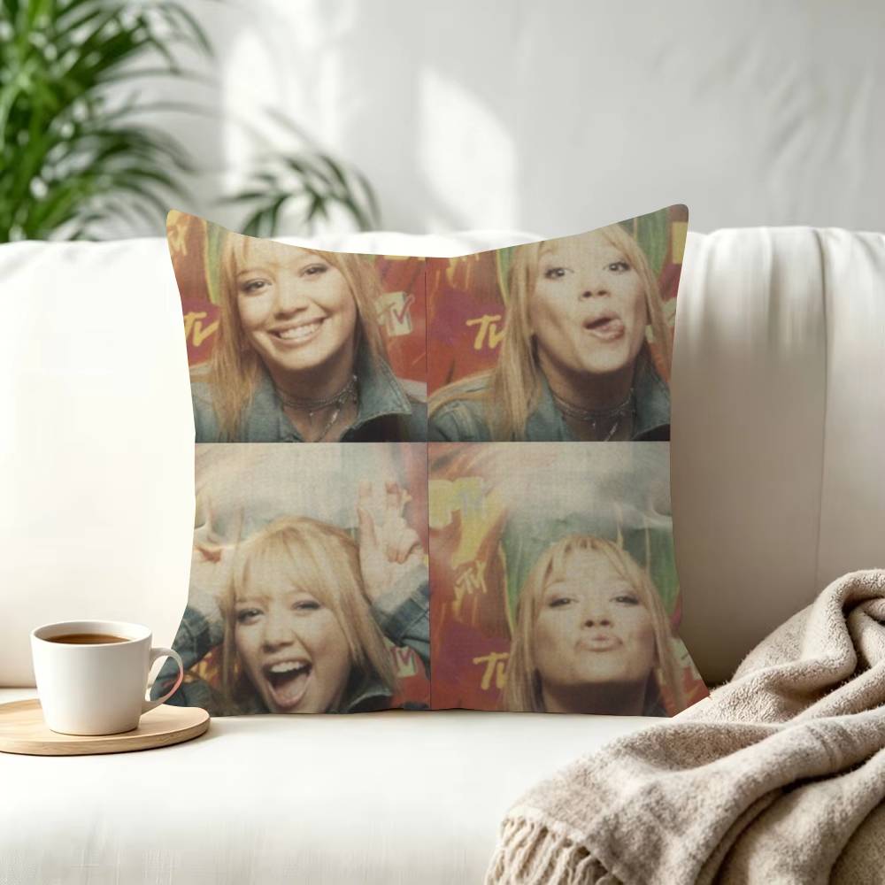Singer HHilary Duff Roommates Cushion Cover Pillowcase Upholstery Sofa Throw Pillow Home Decor Pillowcas