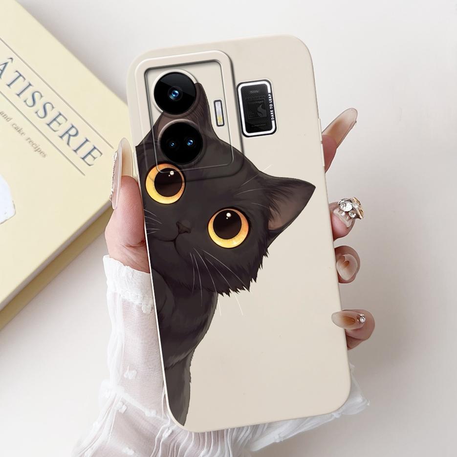 For Realme GT3 Case RMX3709 Cute Funny Cartoon Cover Soft Silicone Case For Realme GT Neo 5 Neo5 240W RealmeGT3 Back Cover Coque